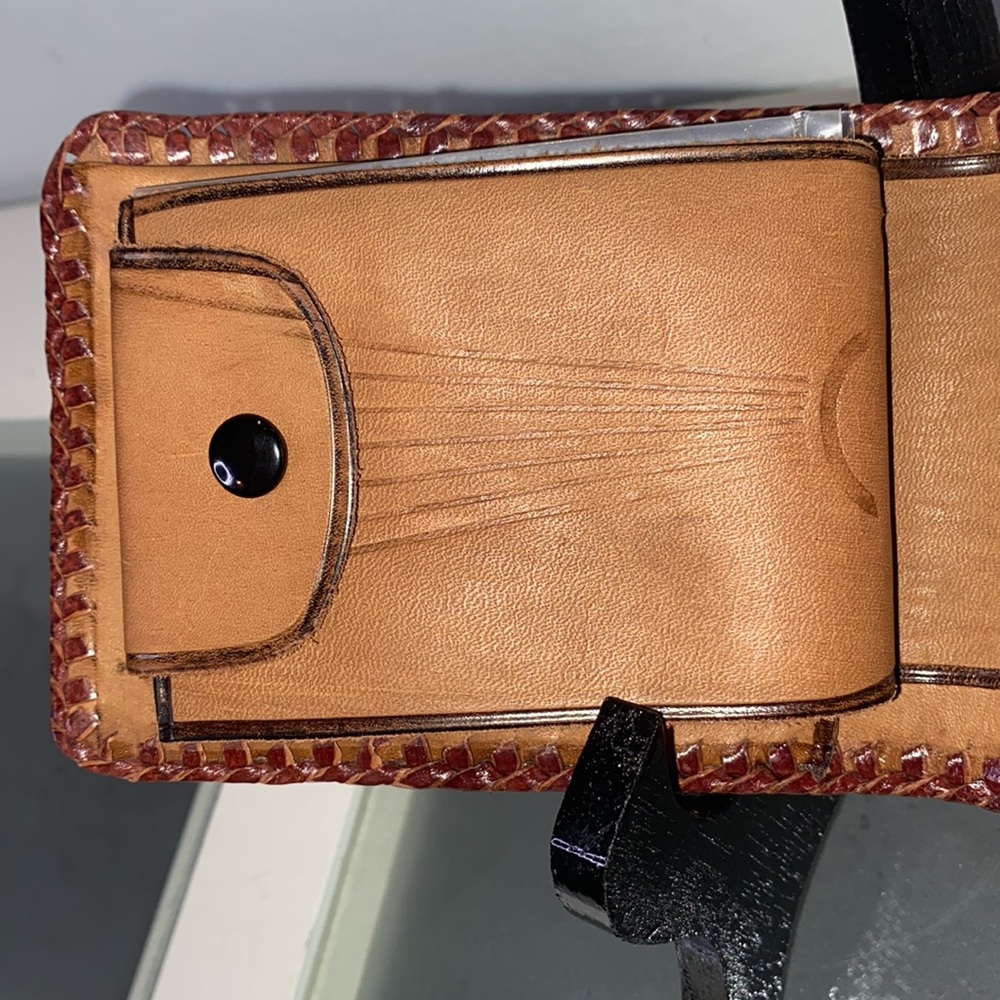 Vintage Tooled Leather Horse & Barn Country Western Wallet Billfold - Picture 7 of 16